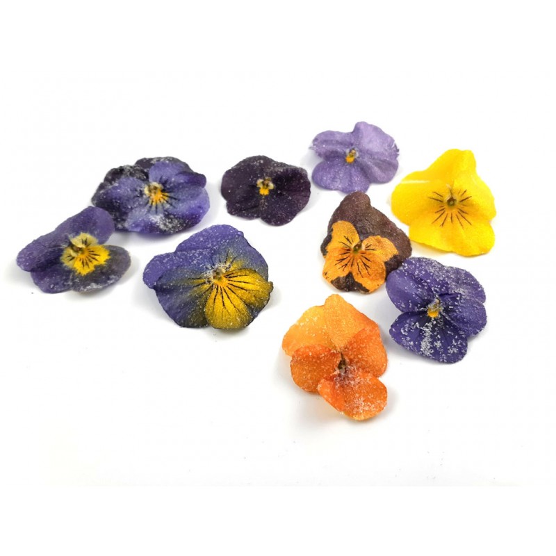 Nature's Delicate Gems - Crystalized Pansies.