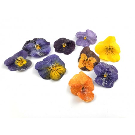 Betoverende "Crystalized Violas" door PUURgroenten!